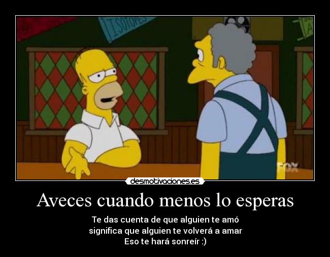 carteles homero siempre tiene razon simpsons amor sonreir calarat desmotivaciones