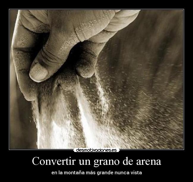 Convertir un grano de arena - 