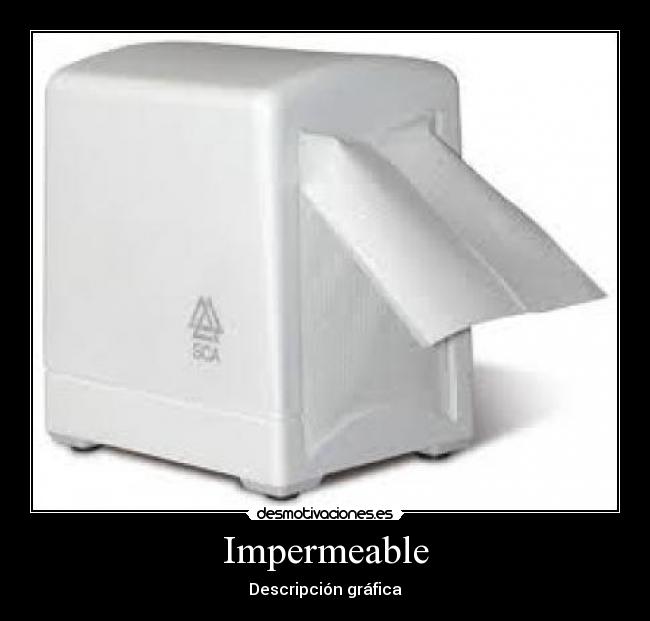 Impermeable - Descripción gráfica