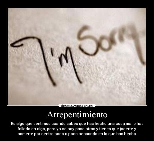 Arrepentimiento -