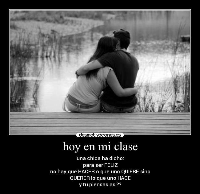hoy en mi clase -