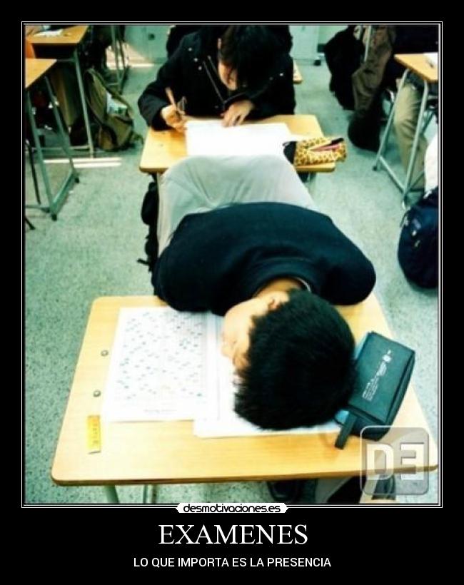 carteles examenes examenes desmotivaciones