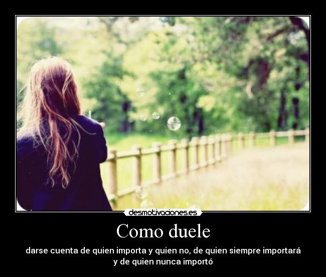 Como duele -
