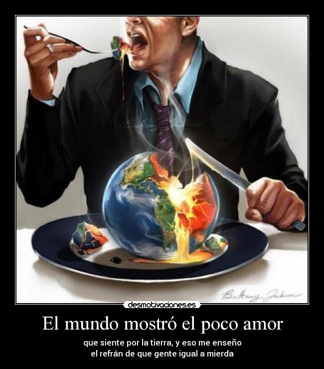 El mundo mostró el poco amor -