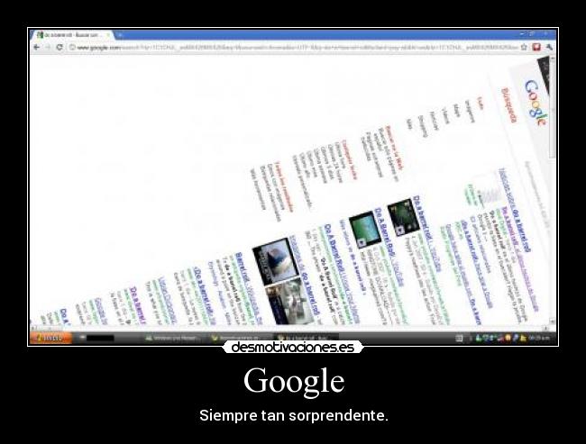 Google - Siempre tan sorprendente.
