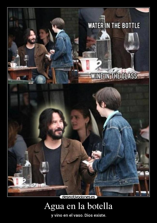 Agua en la botella -