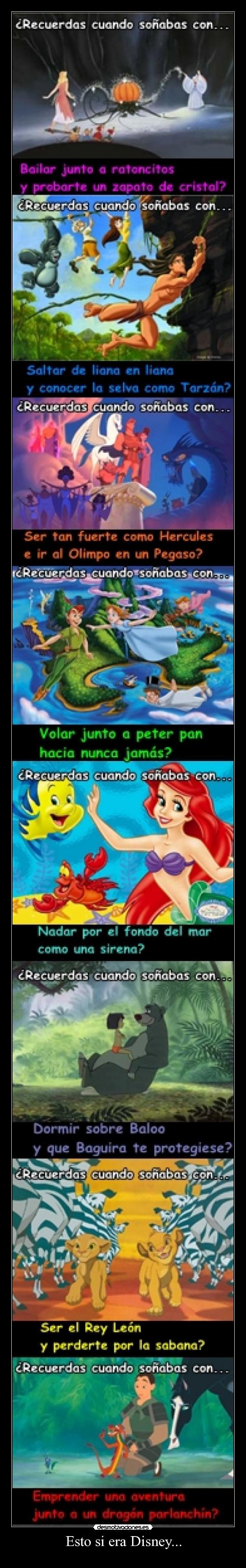 carteles mural disney algunas peliculas infancia desmotivaciones