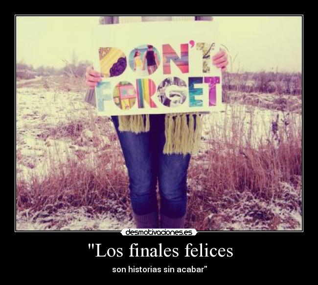 Los finales felices -