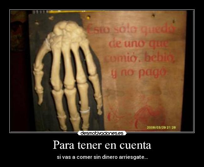 Para tener en cuenta - 