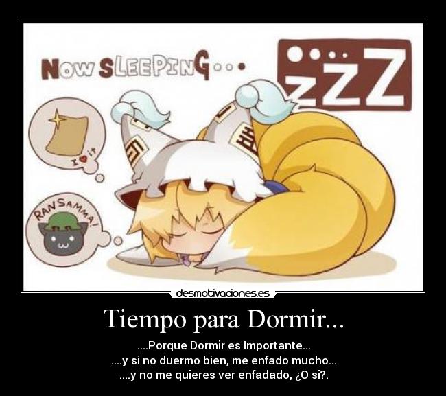 Tiempo para Dormir... -
