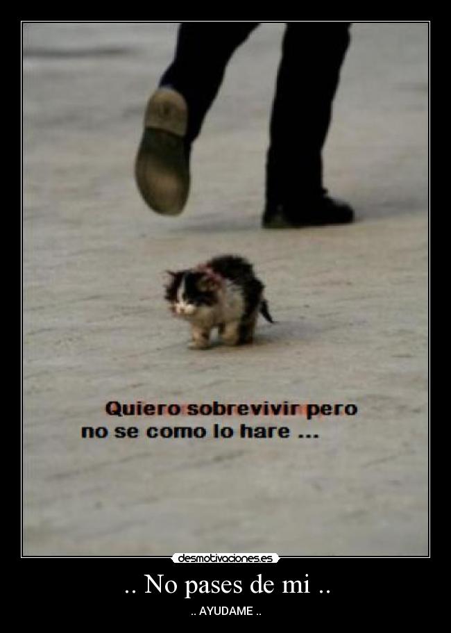 .. No pases de mi .. -