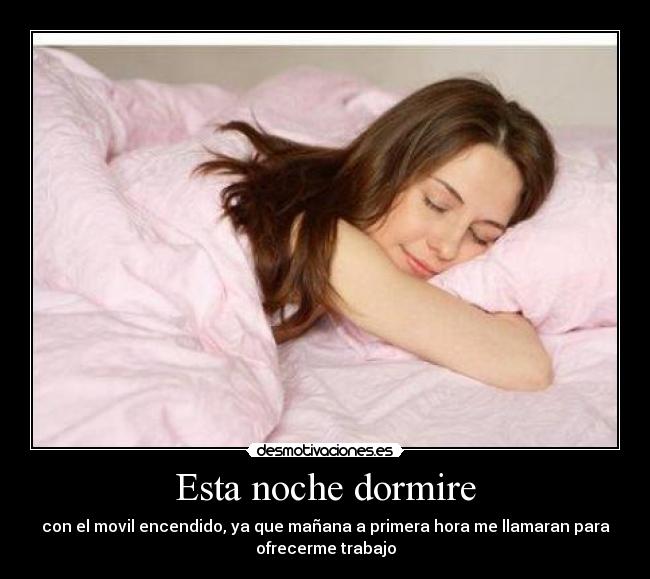 Esta noche dormire - 