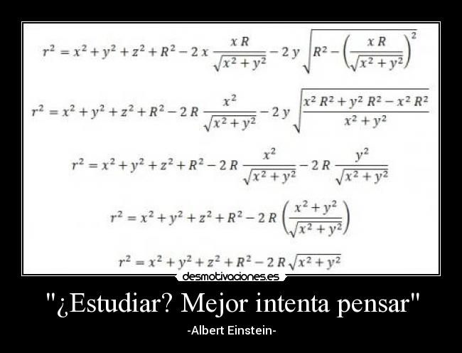 ¿Estudiar? Mejor intenta pensar -