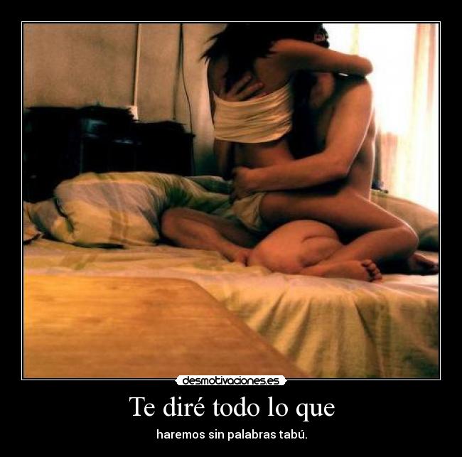 Te diré todo lo que - haremos sin palabras tabú.