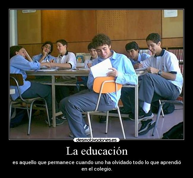 La educación - 