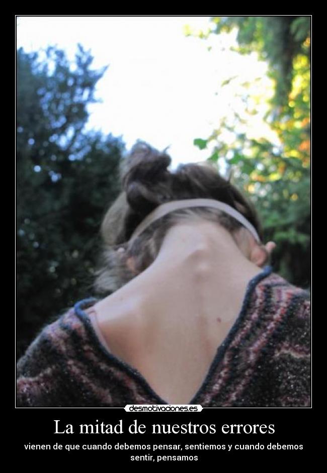La mitad de nuestros errores -