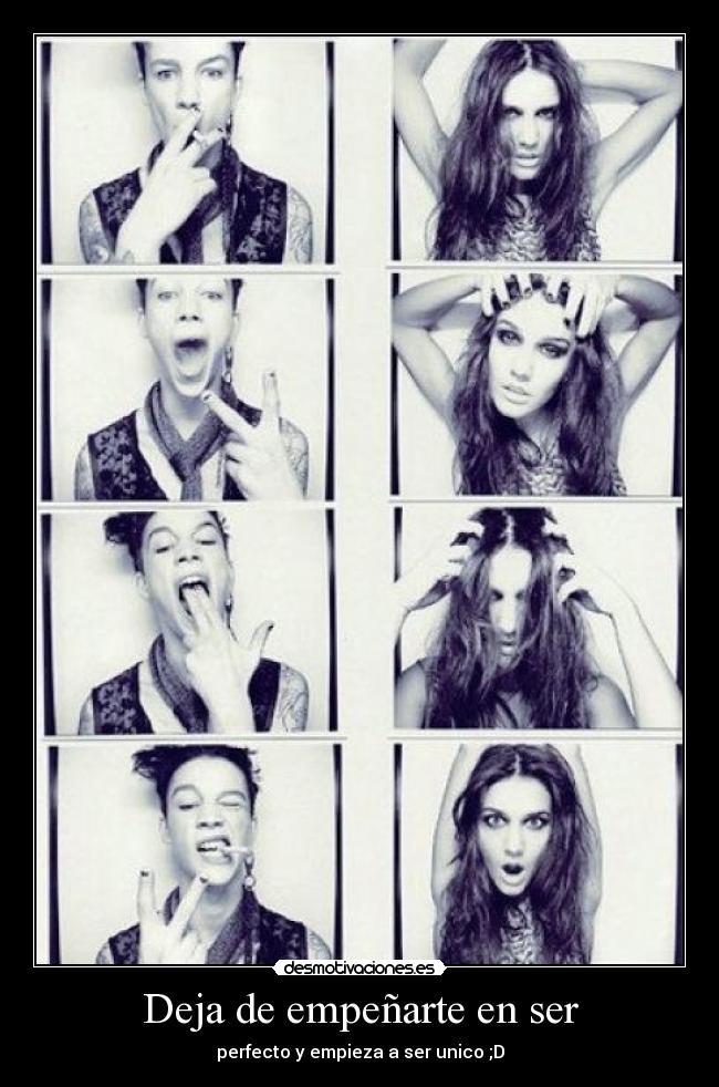 Deja de empeñarte en ser -
