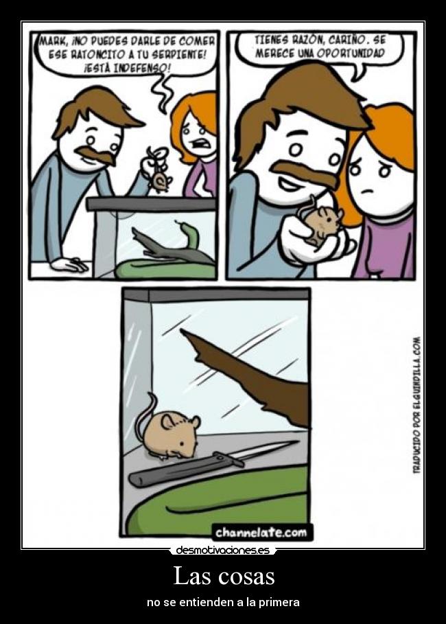 carteles raton hombre oportunidad desmotivaciones