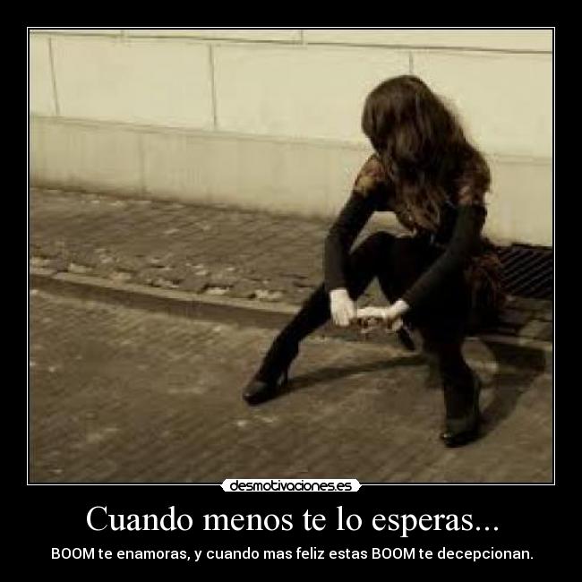 Cuando menos te lo esperas... -