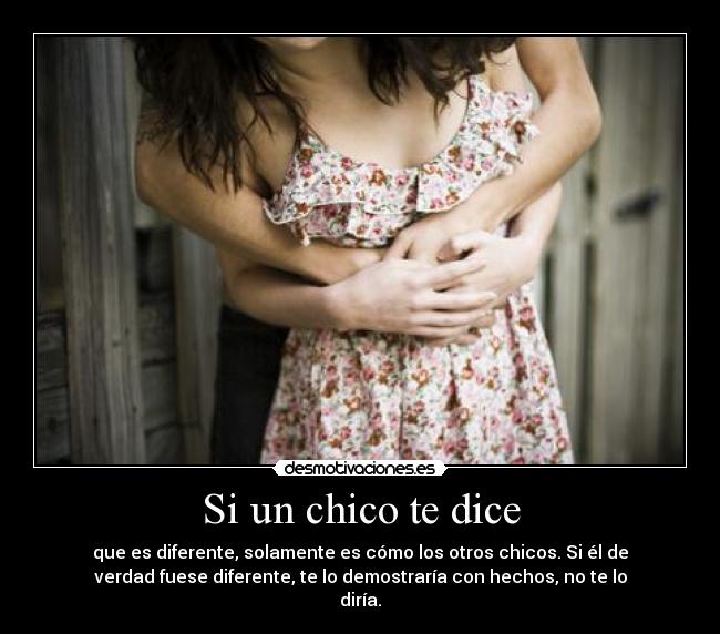 Si un chico te dice -