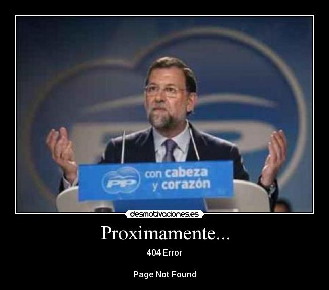 Proximamente... - 404 Error

Page Not Found