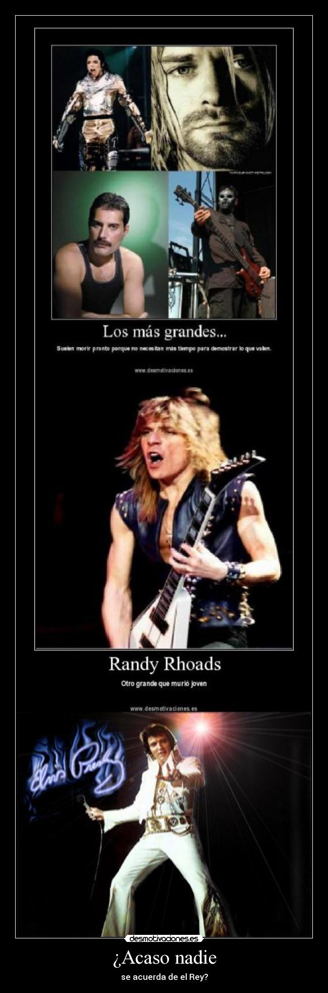 carteles acaso nadie acuerda rey elvis presley desmotivaciones