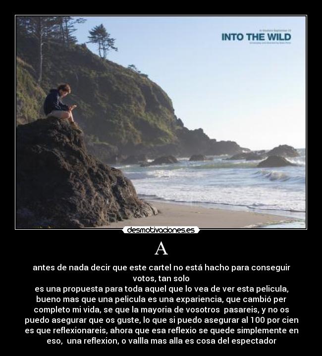 carteles into the wild desmotivaciones