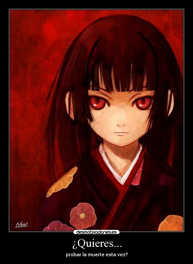carteles acksempra jigoku shojo anime hell girl desmotivaciones