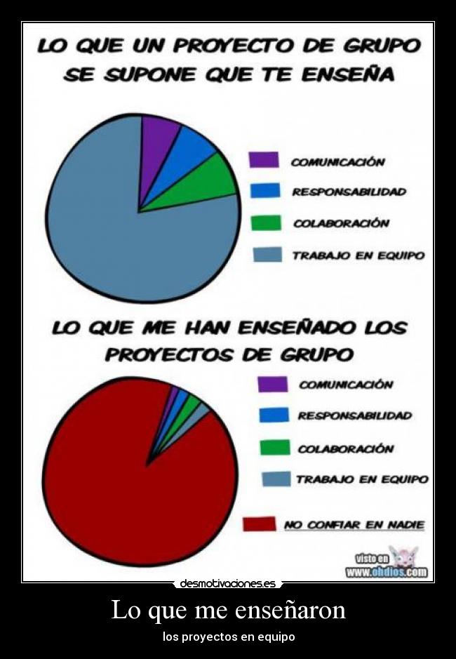 Lo que me enseñaron - los proyectos en equipo