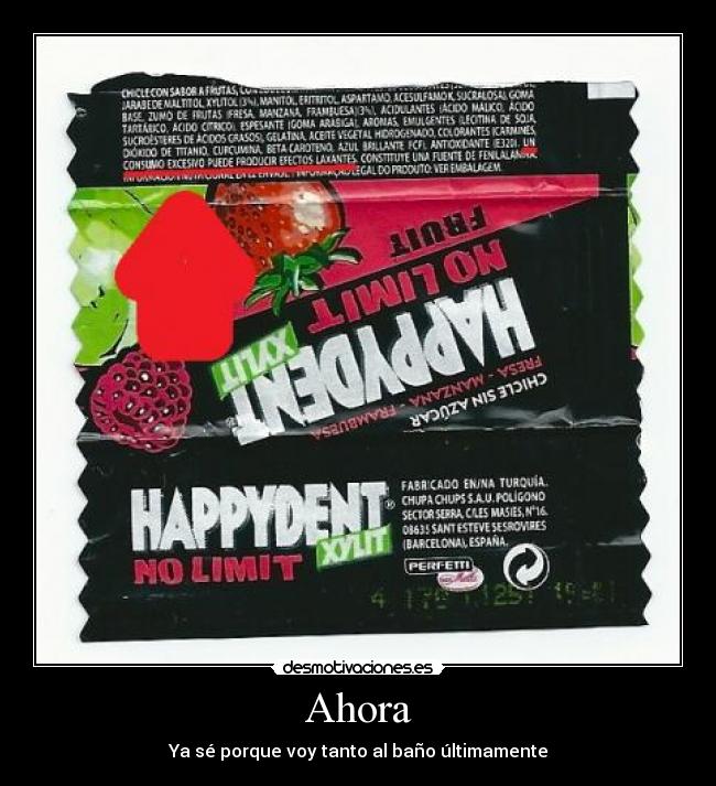 Ahora - Ya sé porque voy tanto al baño últimamente