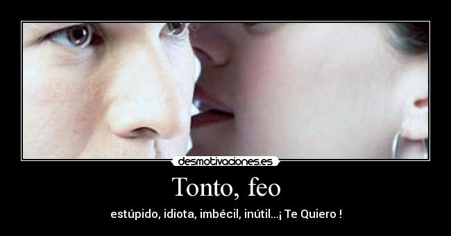 carteles tonto quiero desmotivaciones