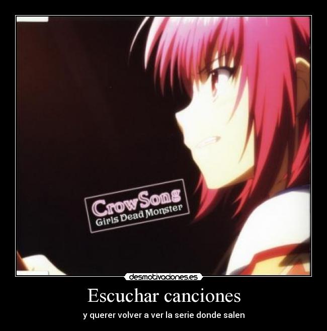 Escuchar canciones - y querer volver a ver la serie donde salen