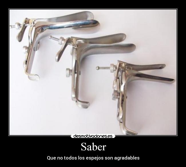 Saber - Que no todos los espejos son agradables