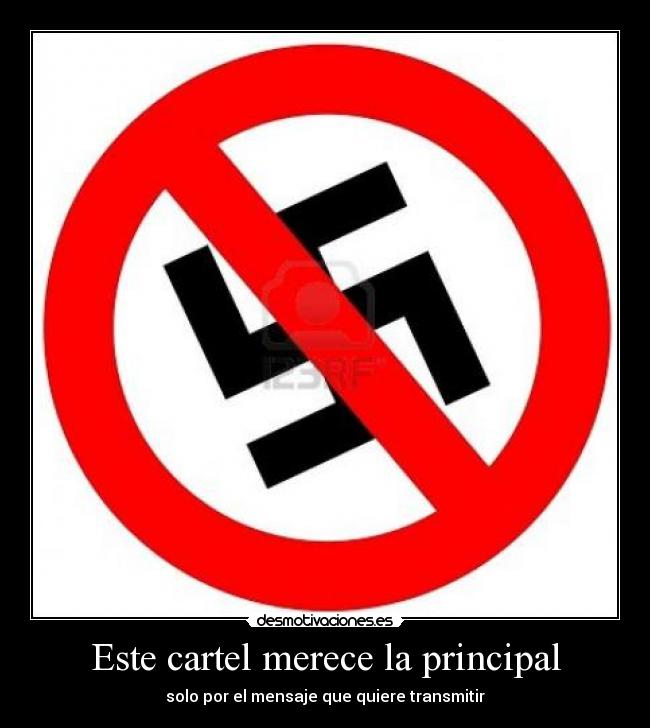 Este cartel merece la principal - solo por el mensaje que quiere transmitir