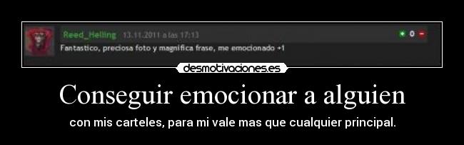 Conseguir emocionar a alguien - 