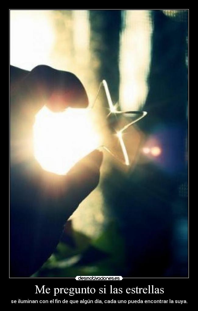 Me pregunto si las estrellas -