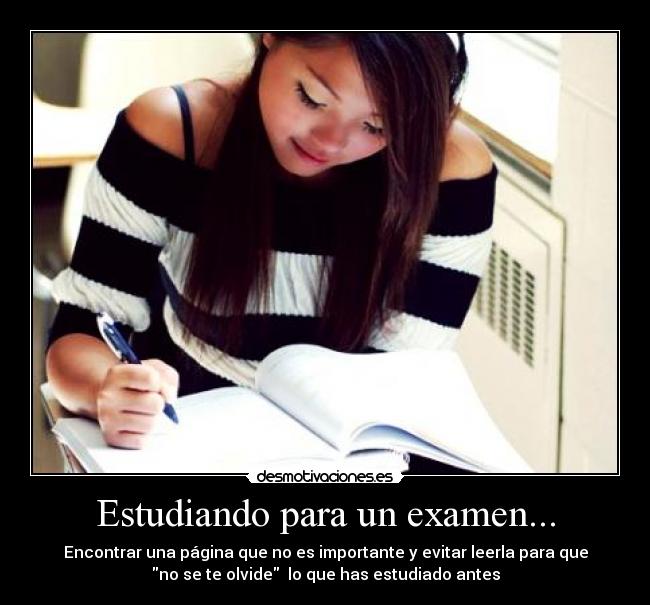 Estudiando para un examen... - 