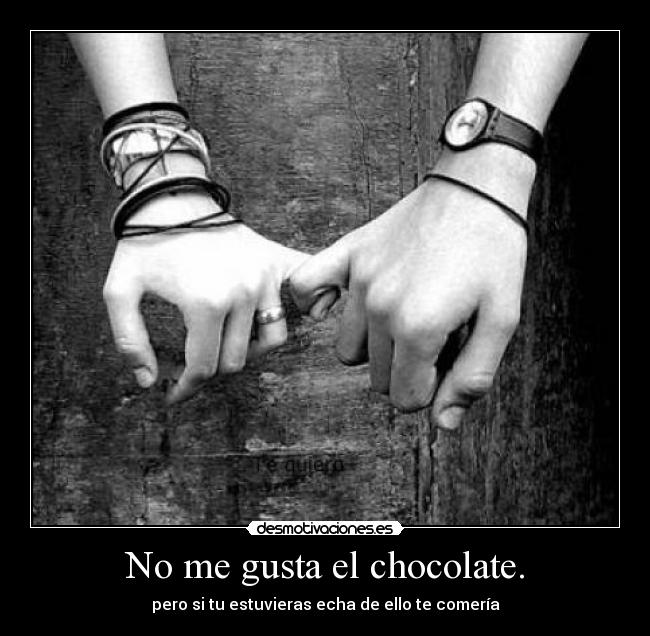 No me gusta el chocolate. - 