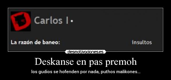 Deskanse en pas premoh -