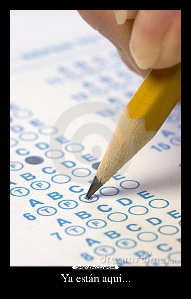 Ya están aquí... -