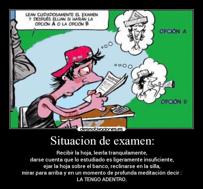 Situacion de examen: -