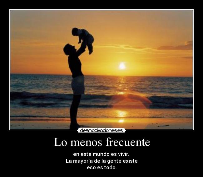 Lo menos frecuente -