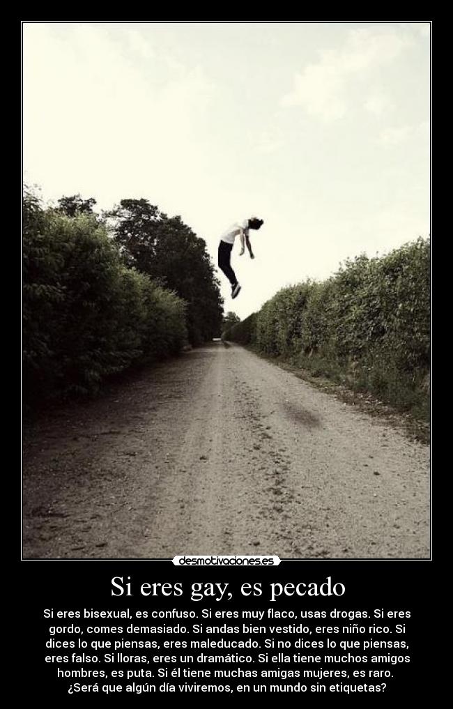Si eres gay, es pecado -