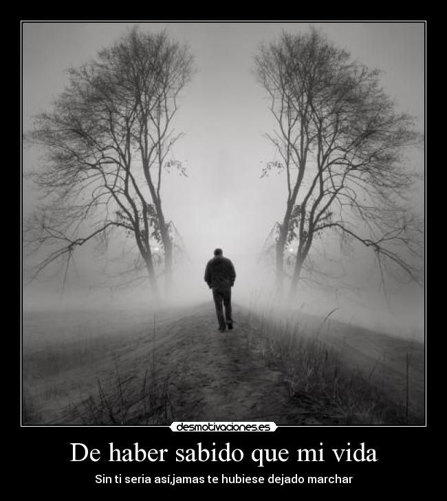 De haber sabido que mi vida -