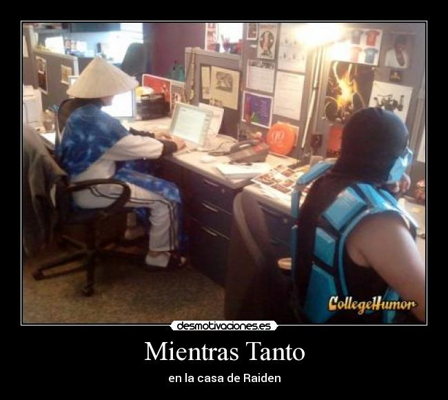 carteles mientras tanto mortal kombat raiden desmotivaciones