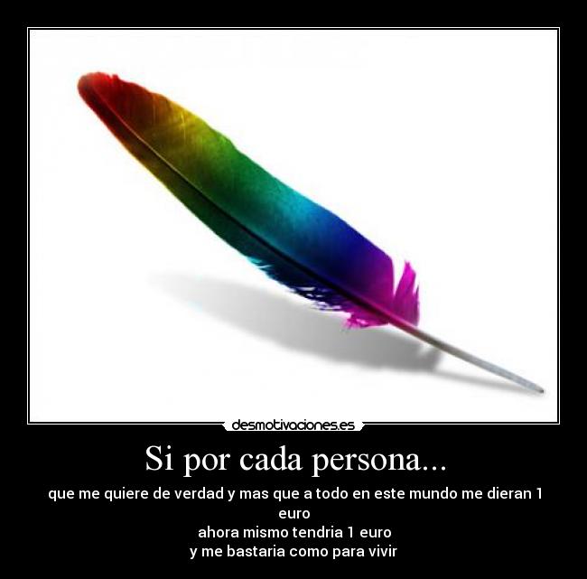 Si por cada persona... -