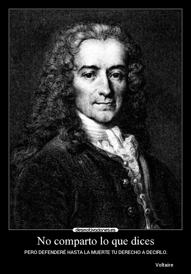 No comparto lo que dices - 