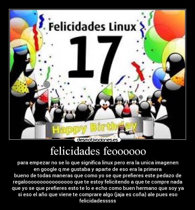 felicidades feoooooo - 