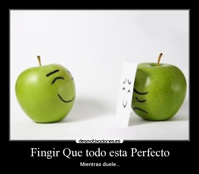 Fingir Que todo esta Perfecto -
