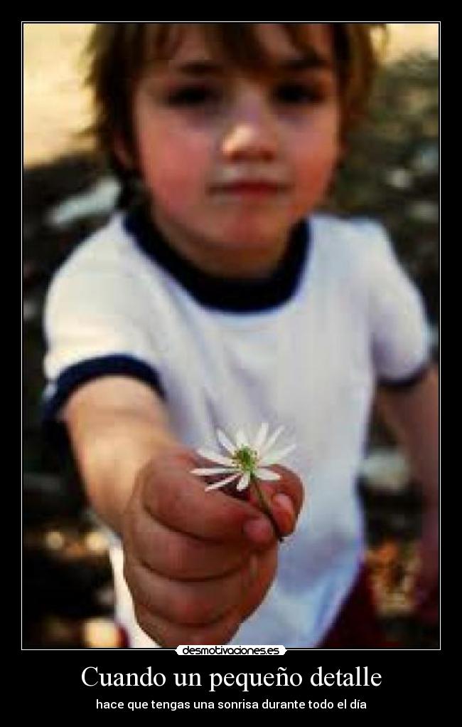 Cuando un pequeño detalle -